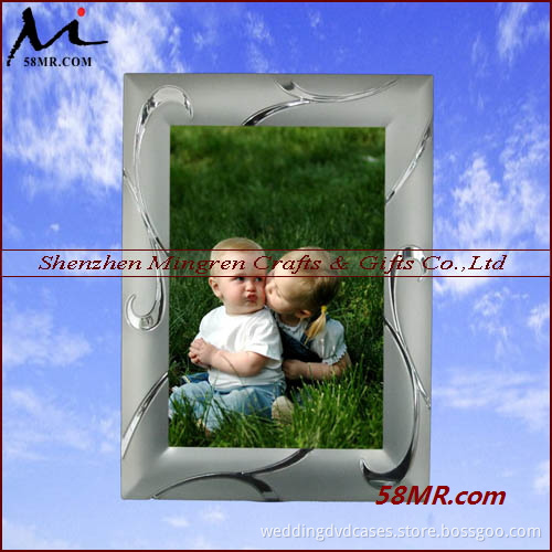 Aluminium silver plated photo frame